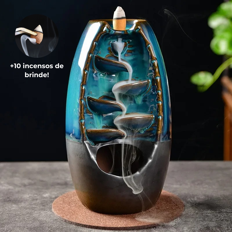 Sculpture Aromatique Cascade de la Sérénité - Comprend 10 Encens Offerts !