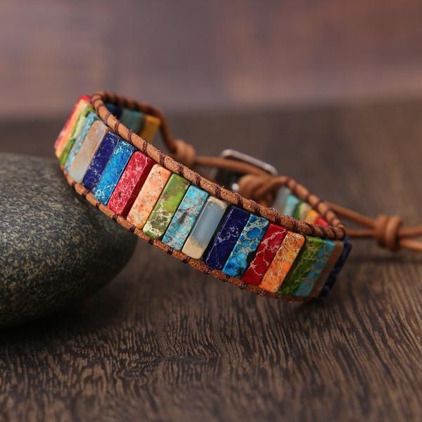 Bracelet de Guérison 7 Chakras - Fait Main