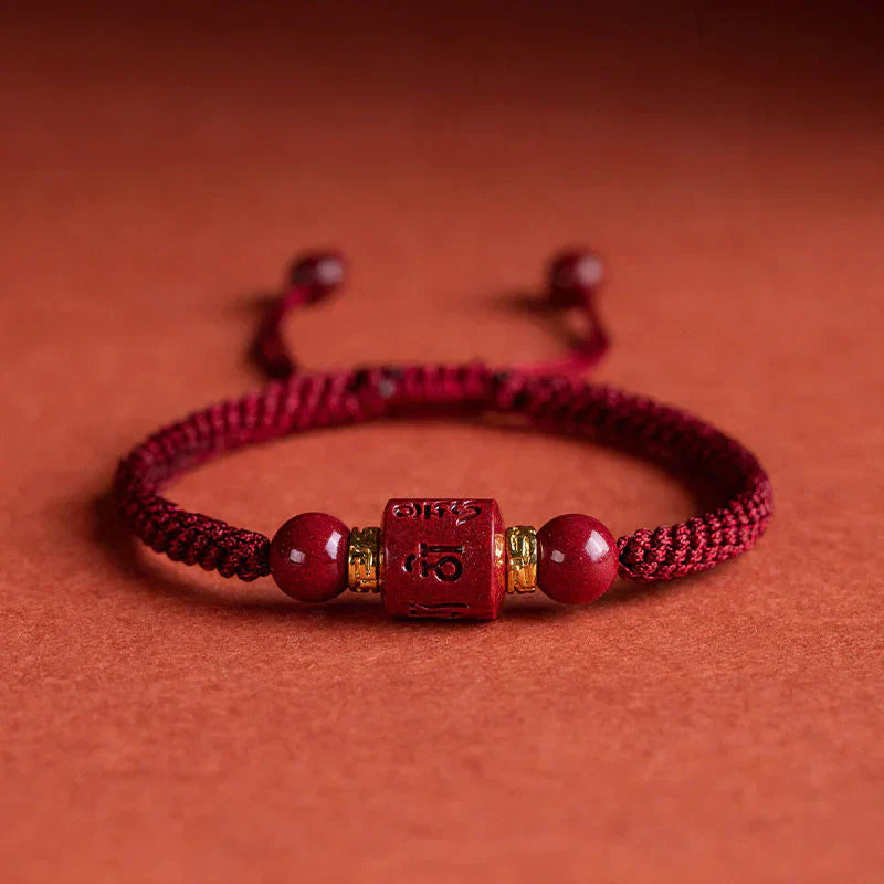 Bracelet rouge avec cinabre : Protection et vitalité