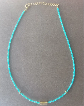 Collier Gargantilha de Protection Turquoise