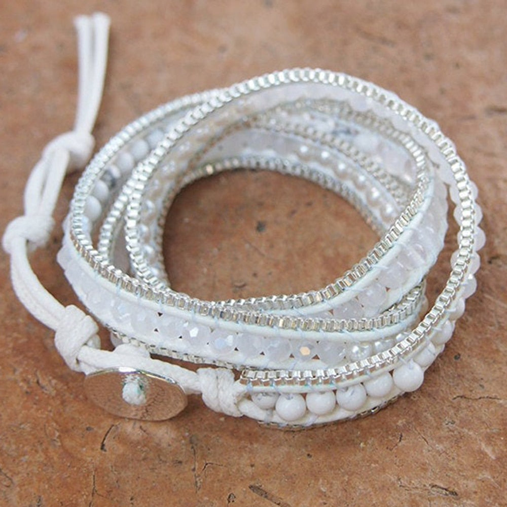 Bracelet Chic Howlite et Perle