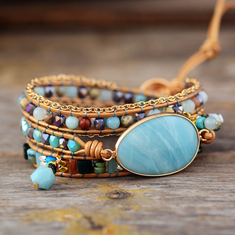 Bracelet d'Équilibre Amazonite - Édition Limitée