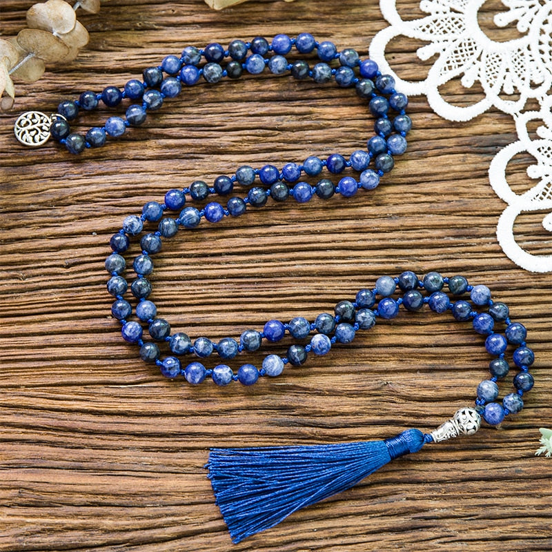 Japamala 108 perles Lapis-Lazuli + Sodalite