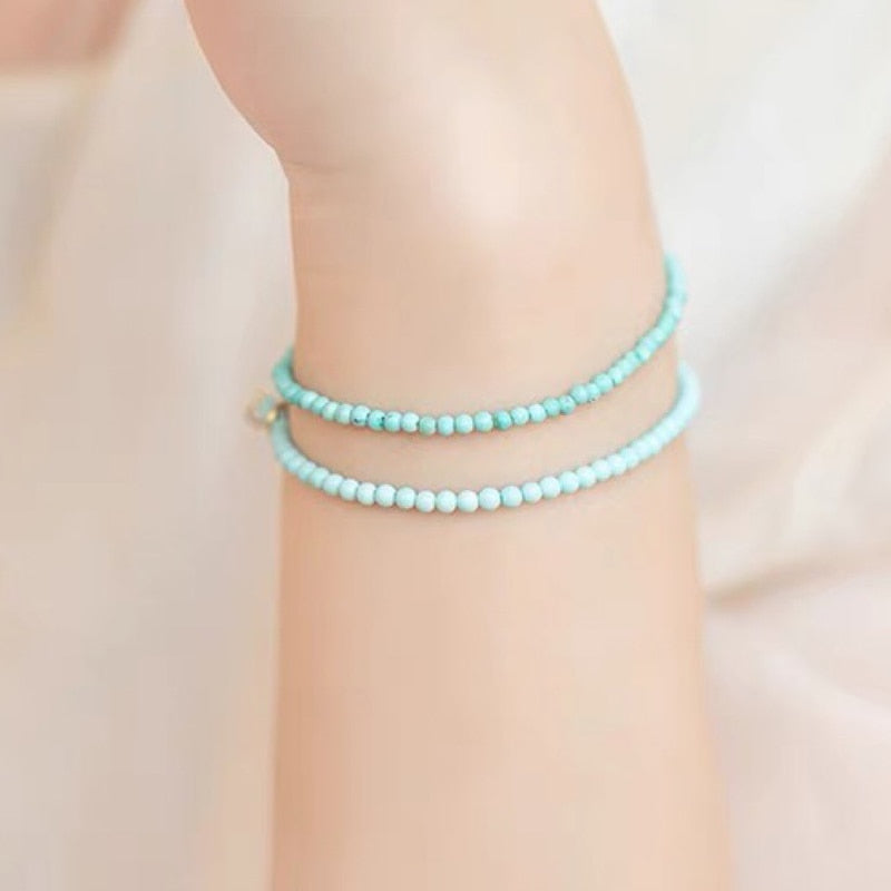 Bracelet bohémien en turquoise