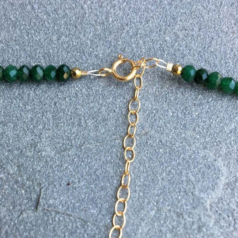 Collier Gargantilha Perle Finesse Verte