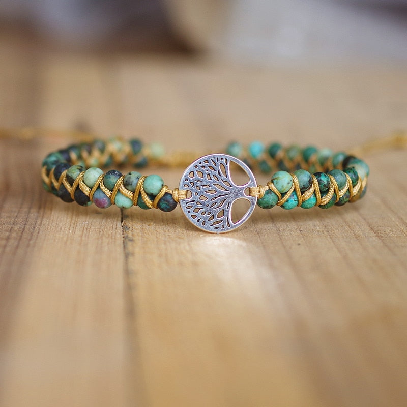 Bracelet Arbre de Vie Turquoise Africaine