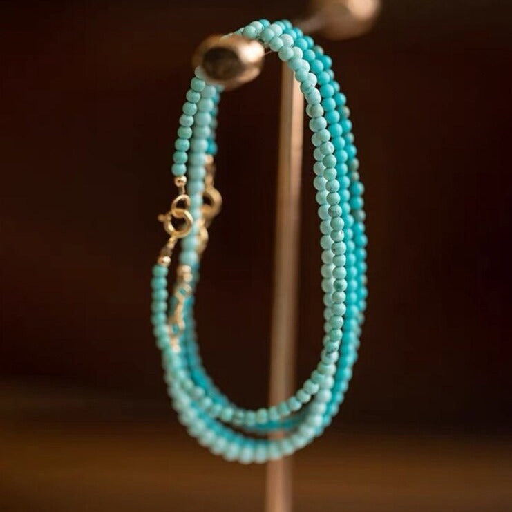 Bracelet bohémien en turquoise