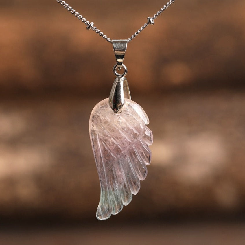 Collier en Pierres Naturelles Ailes d'Ange