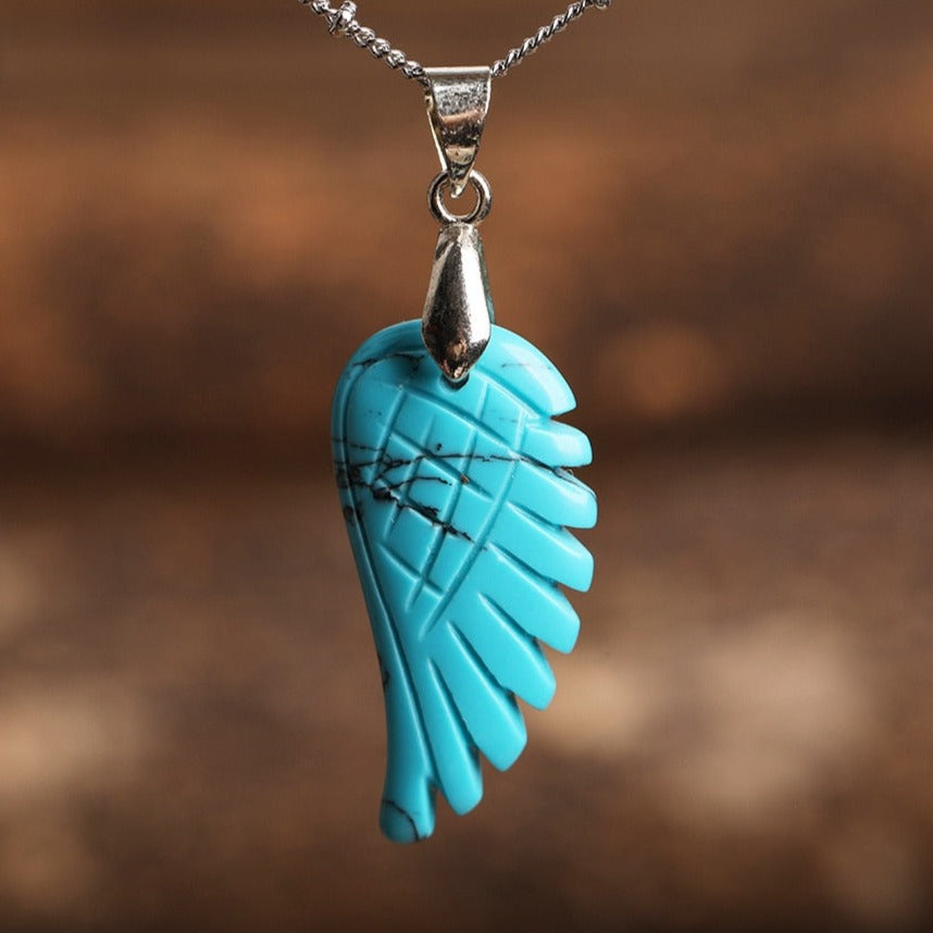 Collier en Pierres Naturelles Ailes d'Ange