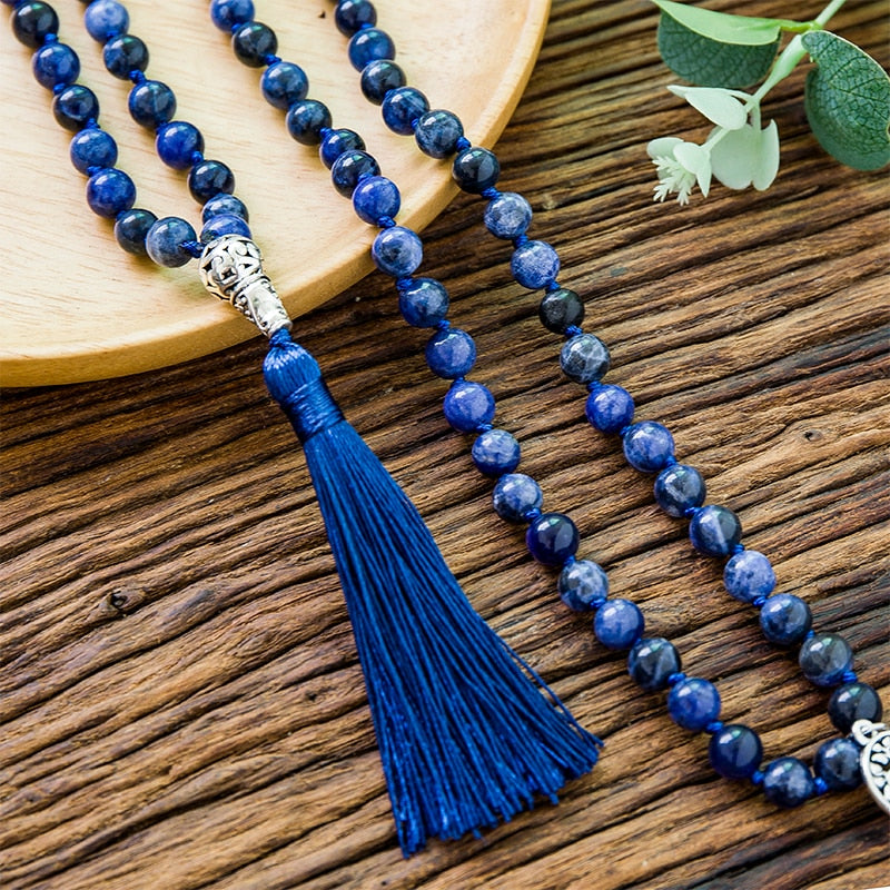 Japamala 108 perles Lapis-Lazuli + Sodalite