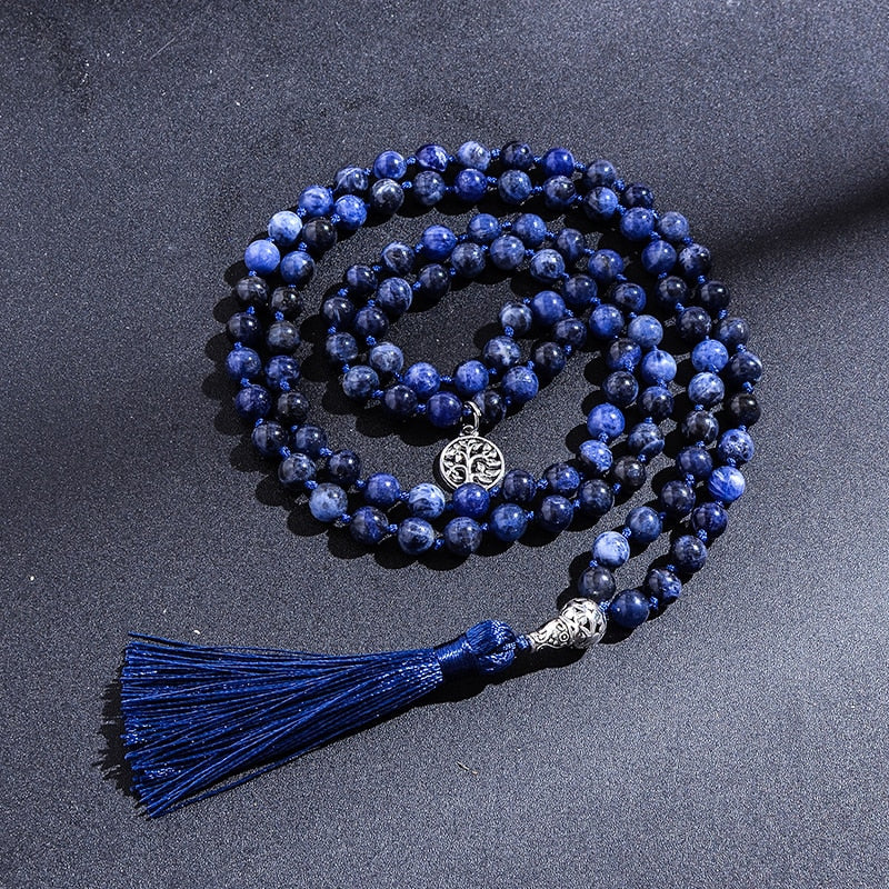 Japamala 108 perles Lapis-Lazuli + Sodalite