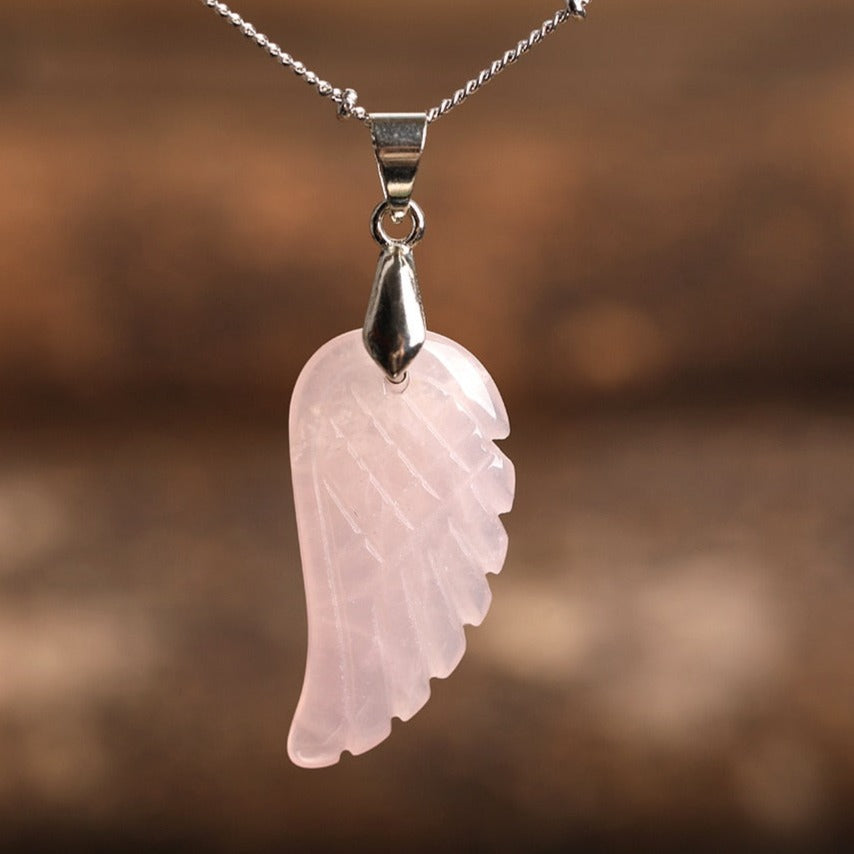 Collier en Pierres Naturelles Ailes d'Ange