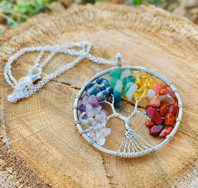 Collier des 7 Chakras Arbre de Vie