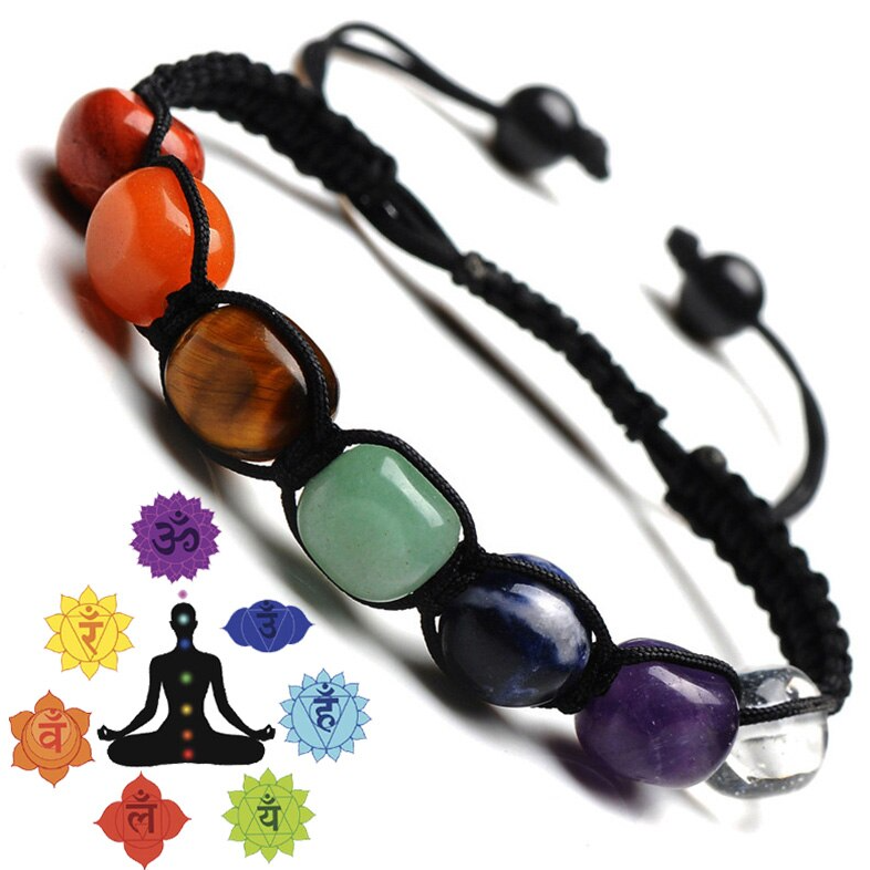 Bracelet artisanal des 7 chakras