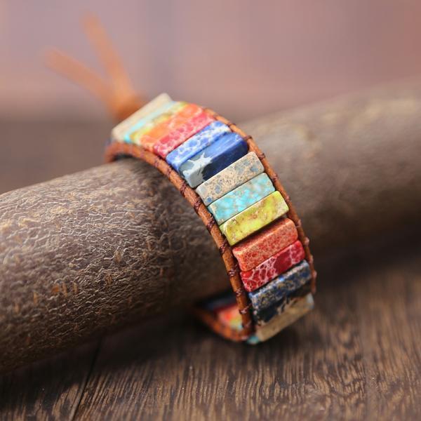 Bracelet de Guérison 7 Chakras - Fait Main